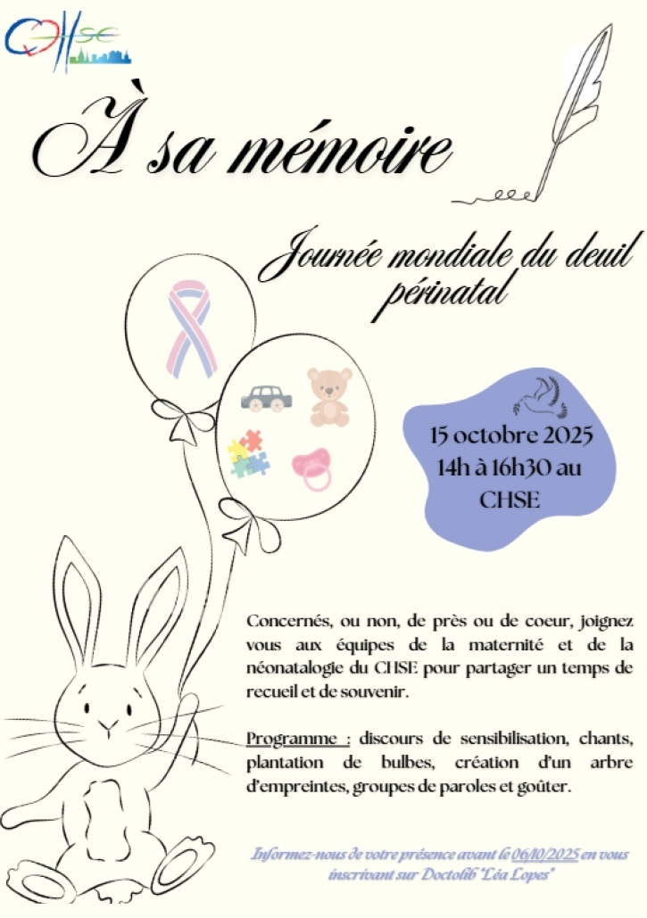 Affiche Journée Mondiale du Deuil Périnatal 2025