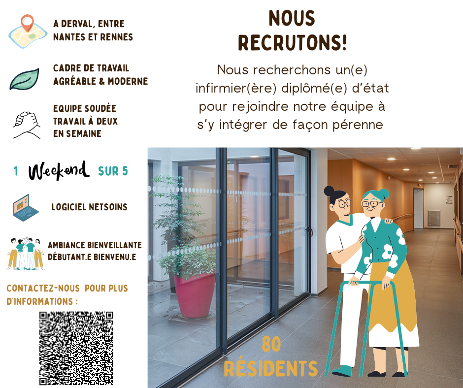 Nous recherchons un/une I.D.E. pour rejoindre notre équipe de façon pérenne