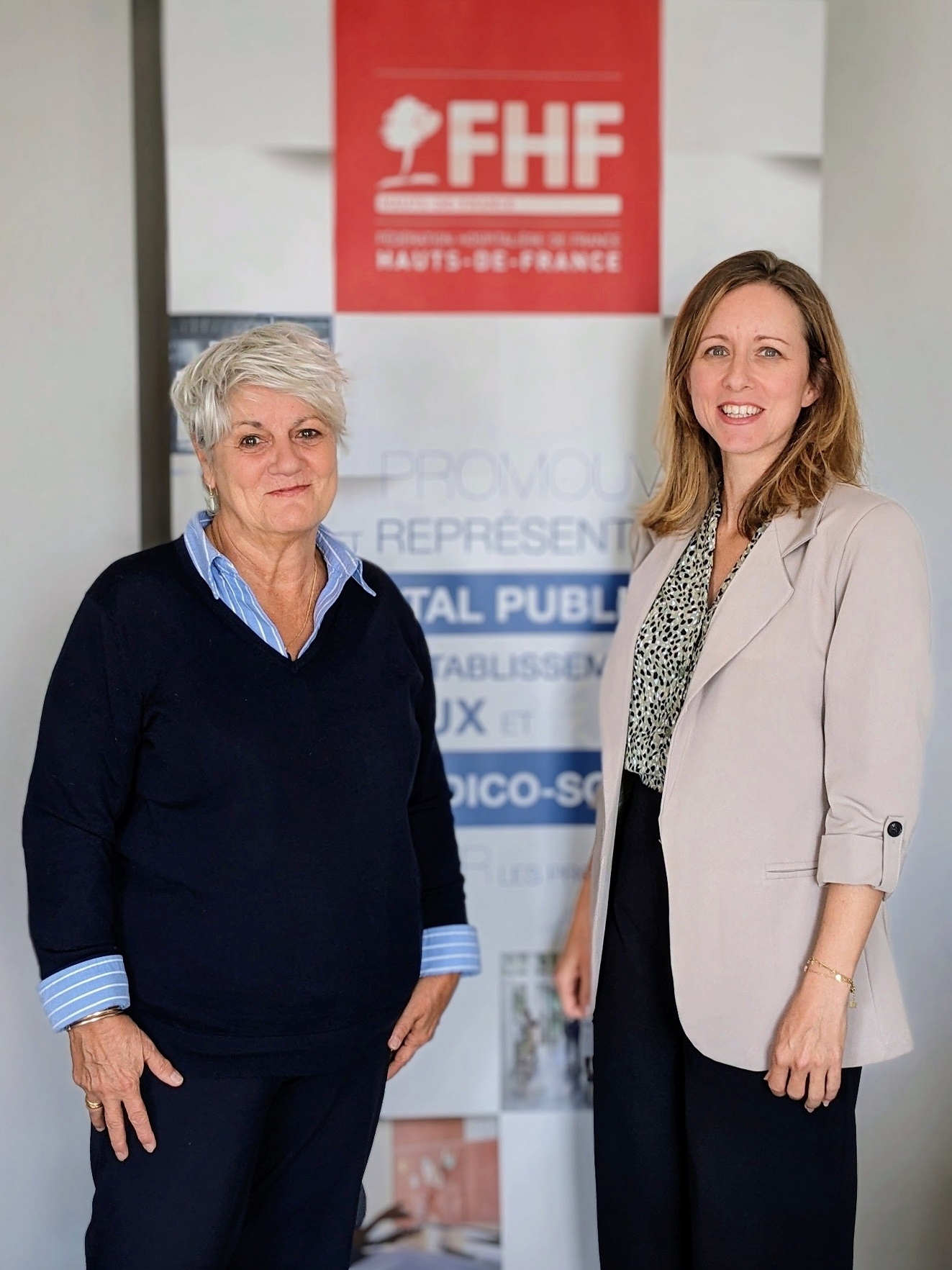 Carmen Solé, Secrétaire générale FHF Hauts-de-France et Mélanie Viatoux, nouvelle Déléguée régionale